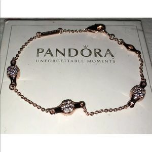 Authentic Pandora Rosa gold bracelet